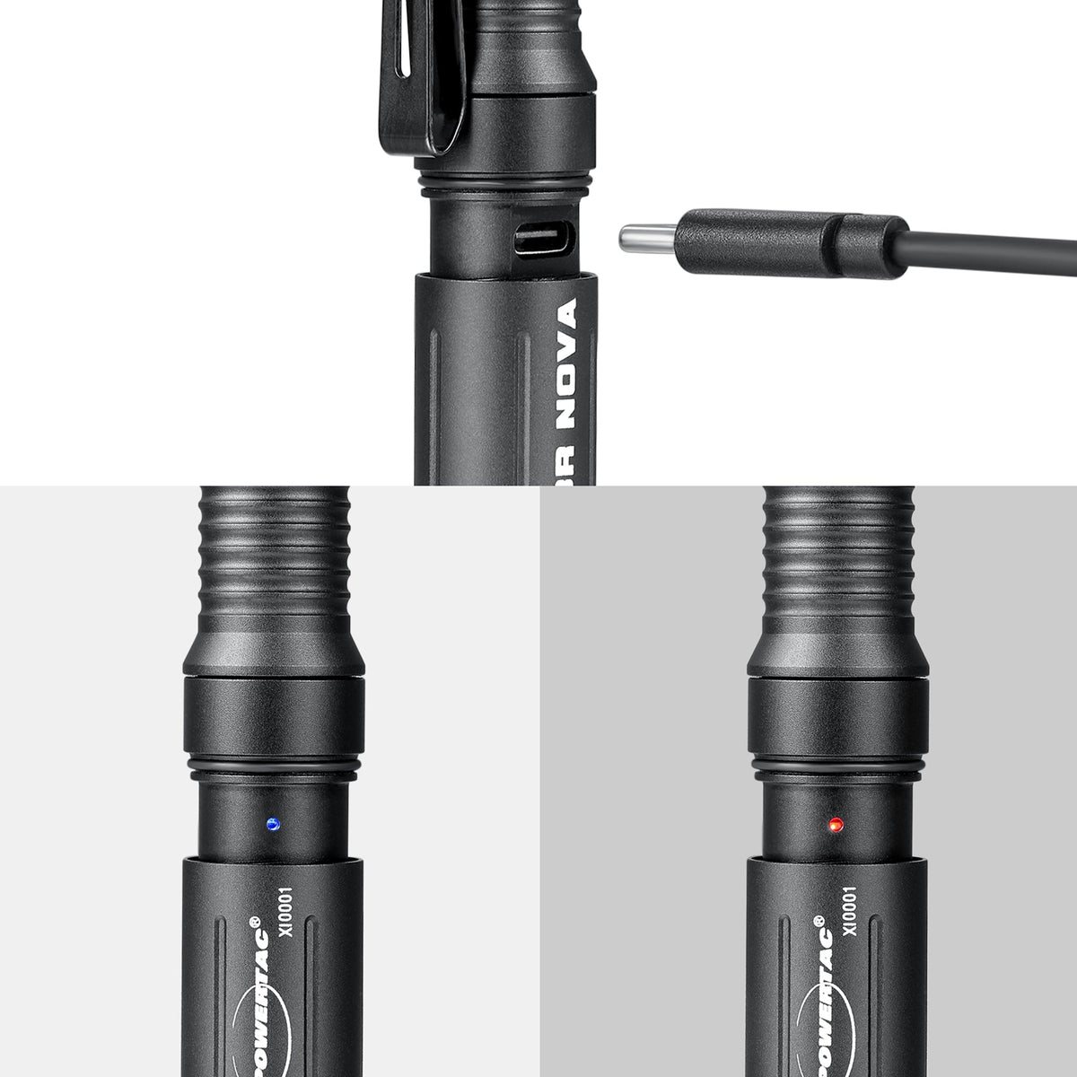 PowerTac E3R Nova Rechargeable Flashlight — 820 Lumens