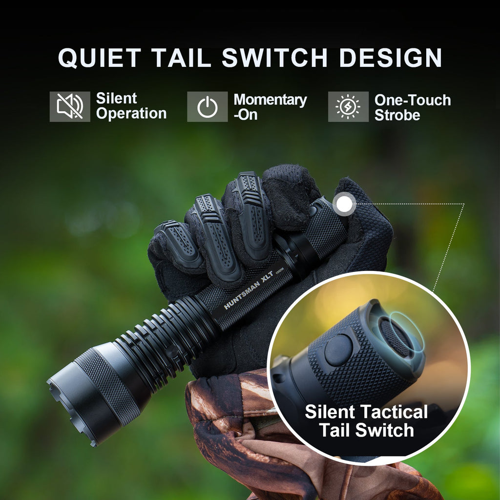 PowerTac Huntsman XLT Long-Throw Flashlight — 1,250 Lumens