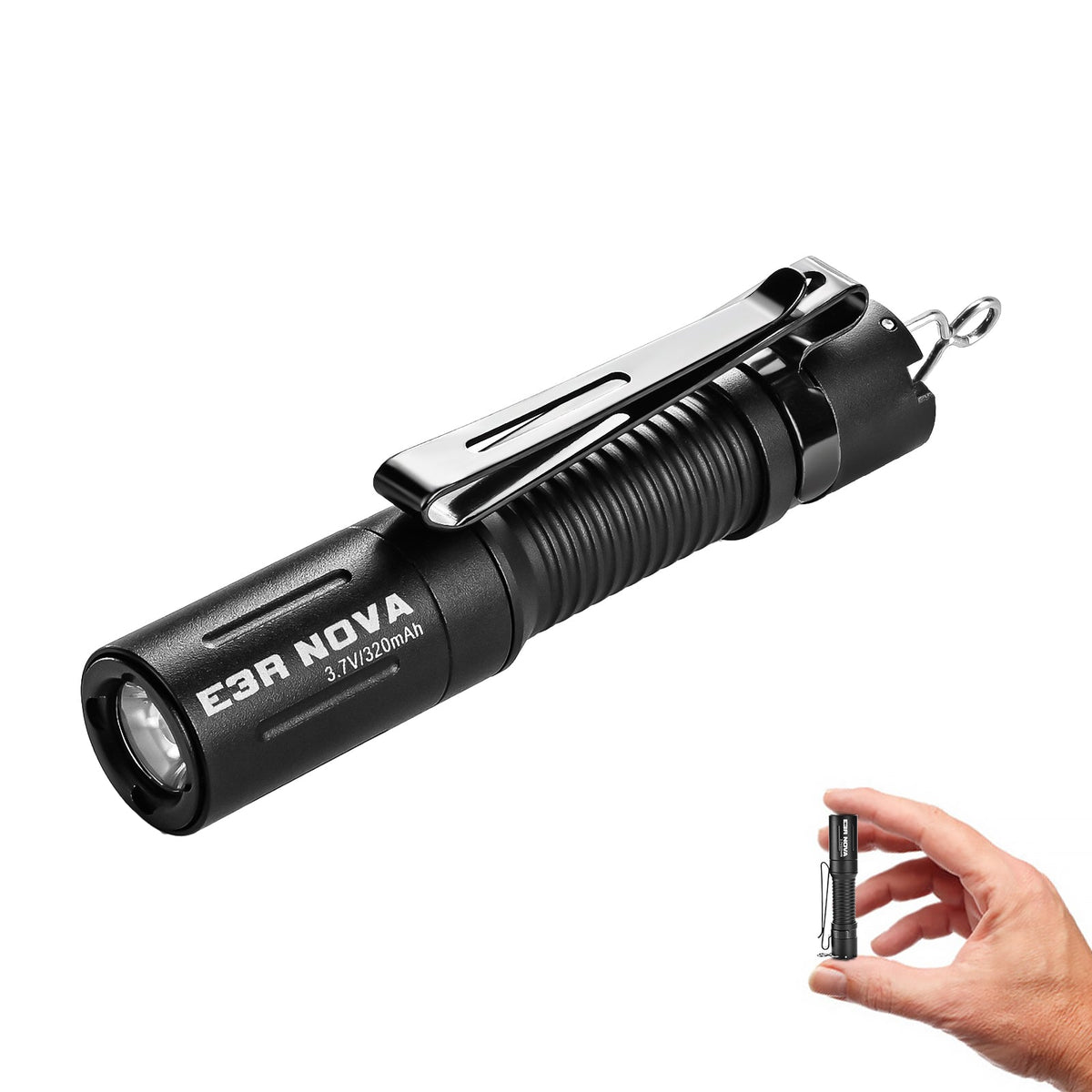 PowerTac E3R Nova Rechargeable Flashlight — 820 Lumens