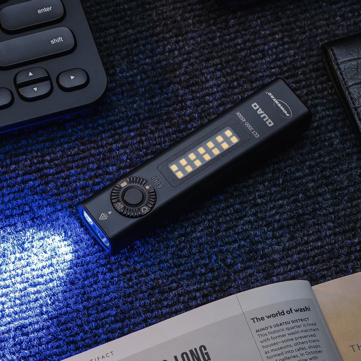 PowerTac QUAD 4-in-1 Rechargeable Flashlight — 2,000 Lumens