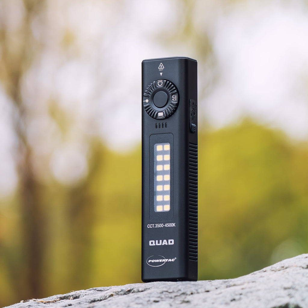 PowerTac QUAD 4-in-1 Rechargeable Flashlight — 2,000 Lumens