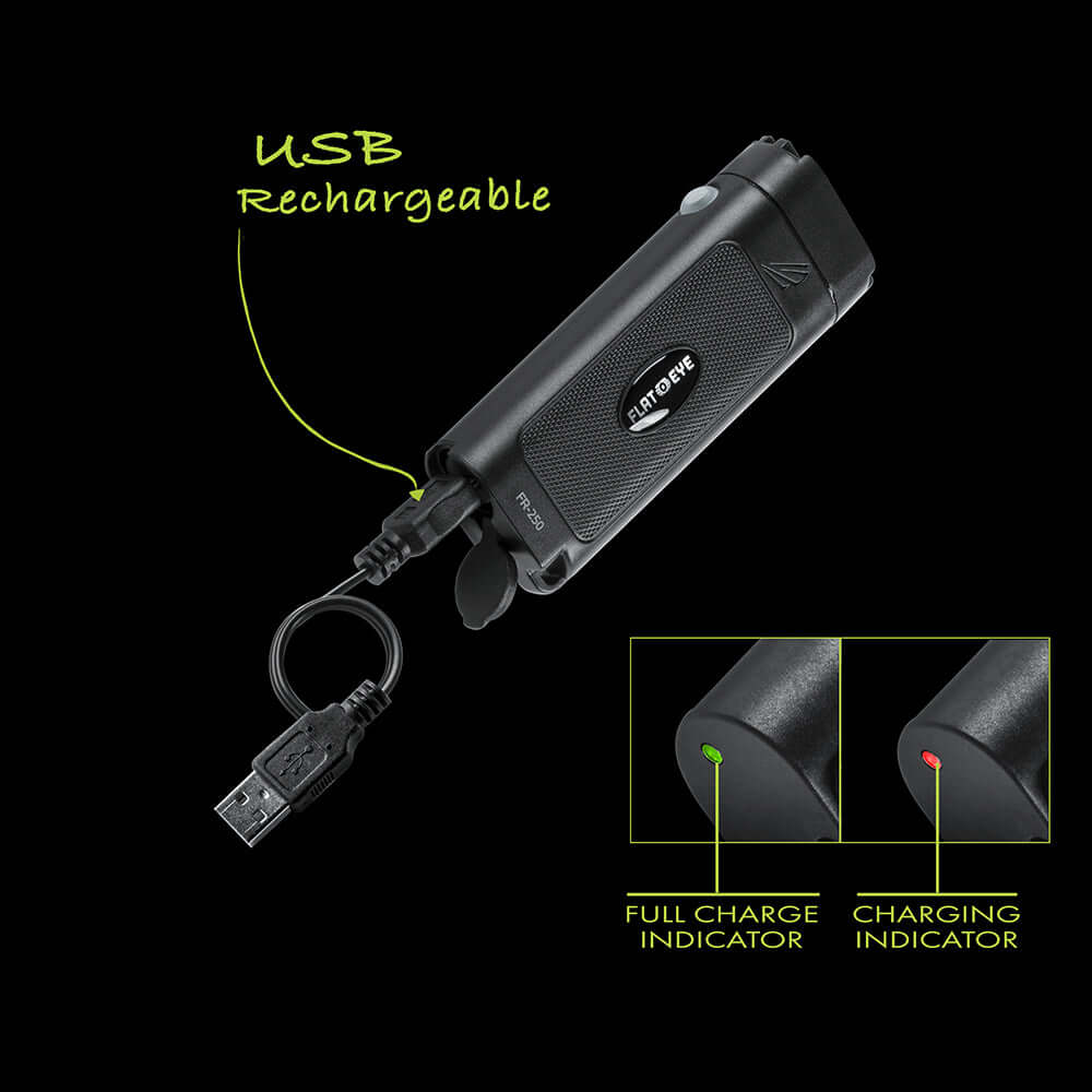 FLATEYE™ Rechargeable FR-280 Flashlight - 280 Lumens