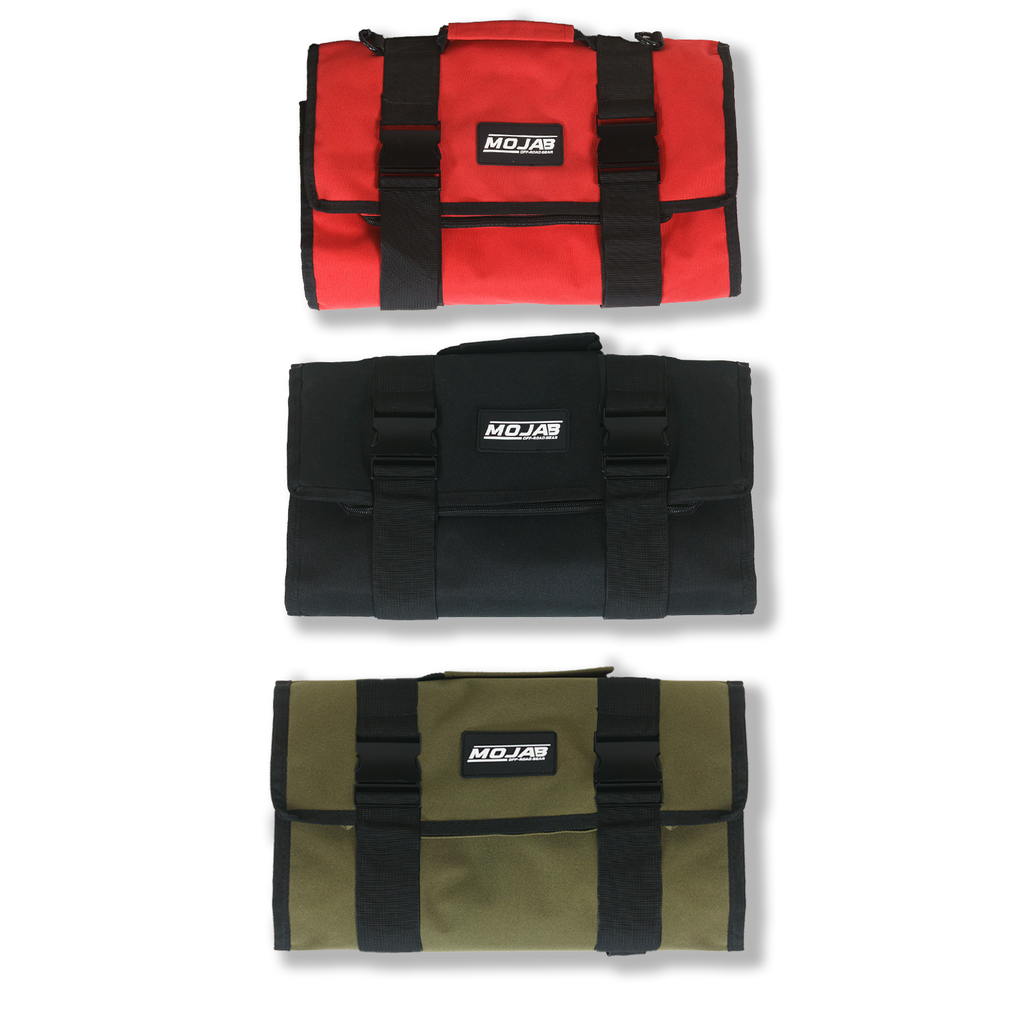 Large Canvas Tool organizer bag with 5 removeable pouches by MOJAB OFFROAD