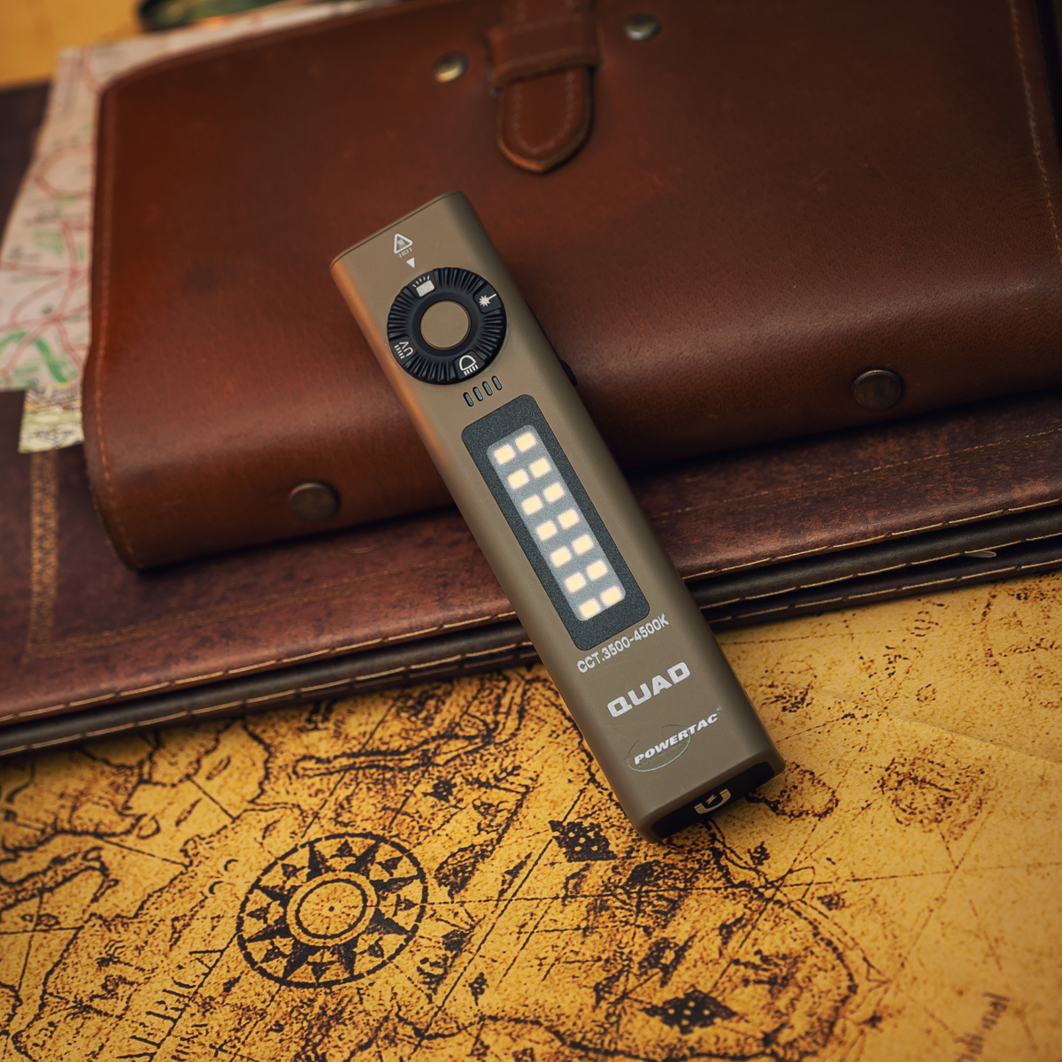 PowerTac QUAD 4-in-1 Rechargeable Flashlight — 2,000 Lumens