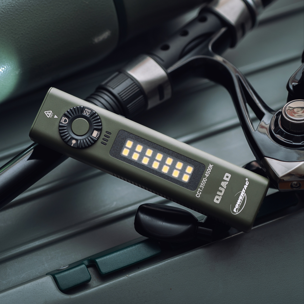 PowerTac QUAD 4-in-1 Rechargeable Flashlight — 2,000 Lumens