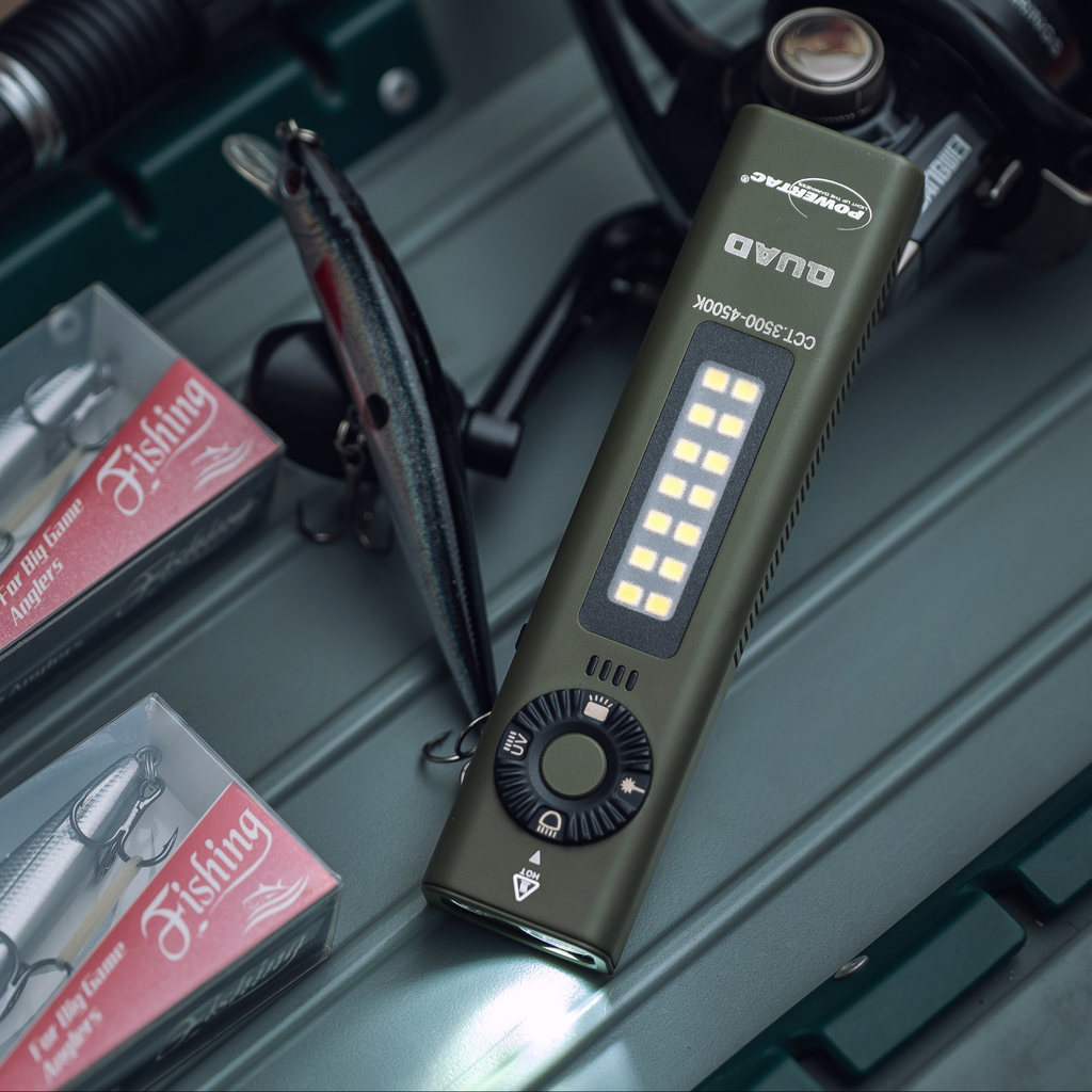 PowerTac QUAD 4-in-1 Rechargeable Flashlight — 2,000 Lumens
