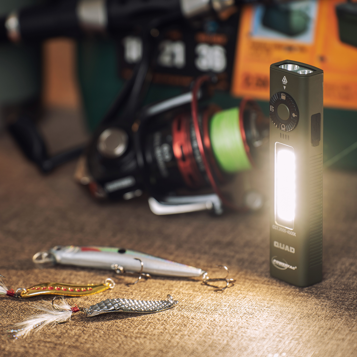 PowerTac QUAD 4-in-1 Rechargeable Flashlight — 2,000 Lumens