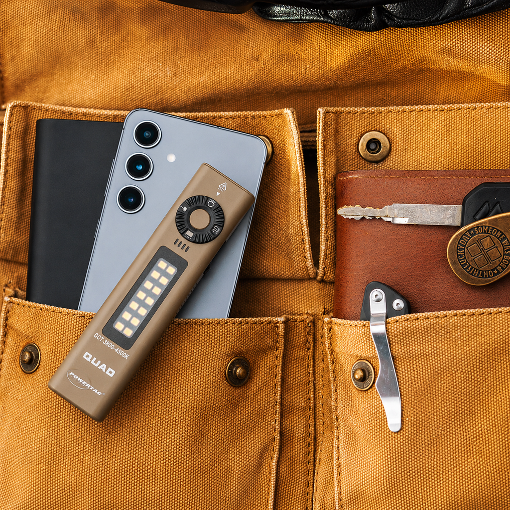PowerTac QUAD 4-in-1 Rechargeable Flashlight — 2,000 Lumens