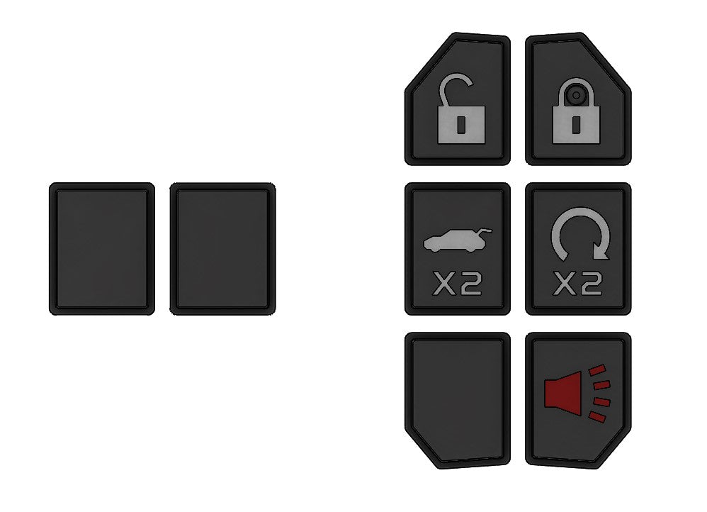 Injection Fob IF025 (Jeep Smart) — Army Green