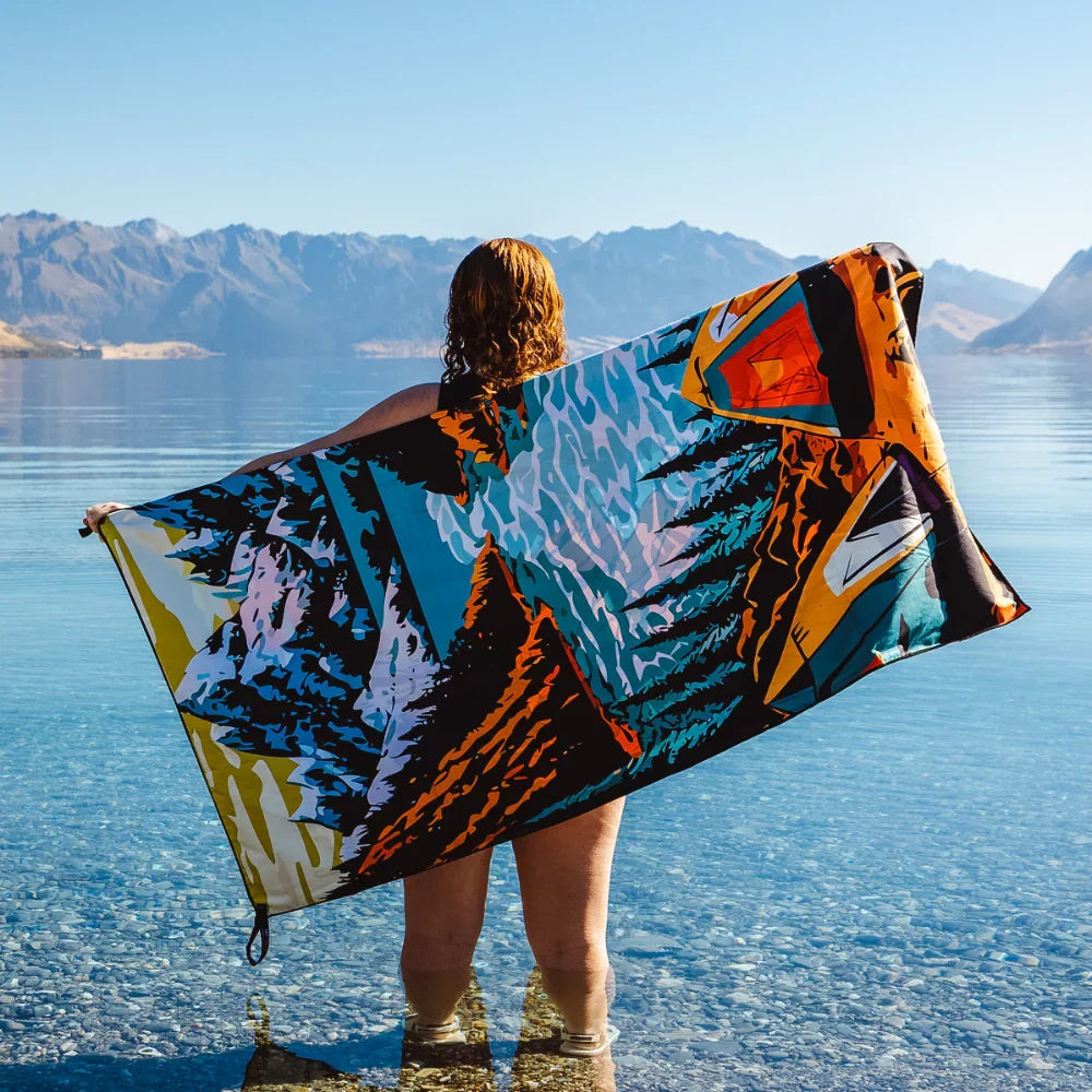 Adventure Towel Beach Size L with Pouch- Campout