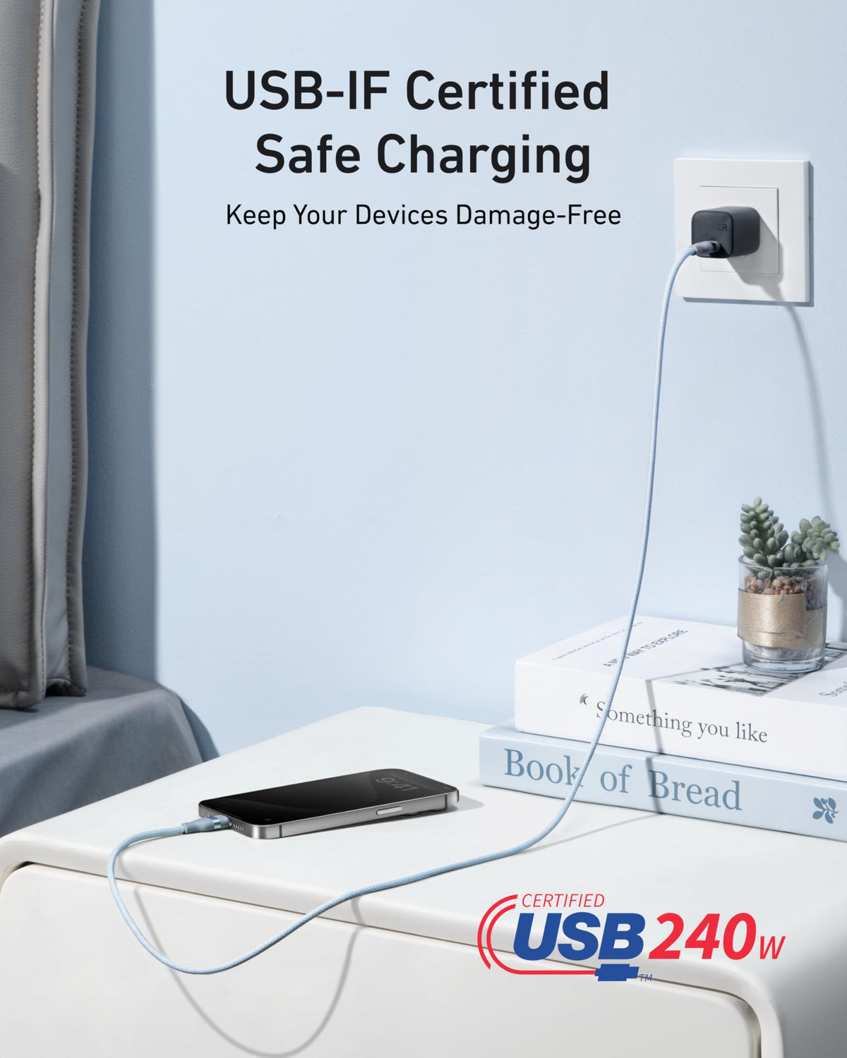 Anker Braided USB-C Charging Cable — 240W