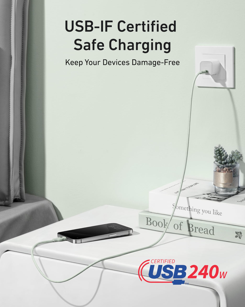 Anker Braided USB-C Charging Cable — 240W