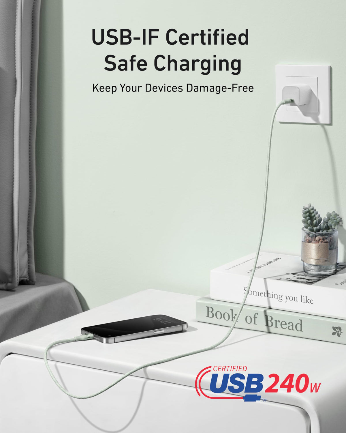 Anker Braided USB-C Charging Cable — 240W