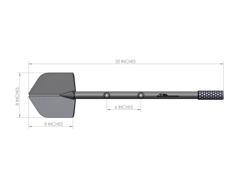 Agency 6™ LONG SHOVEL - Orange