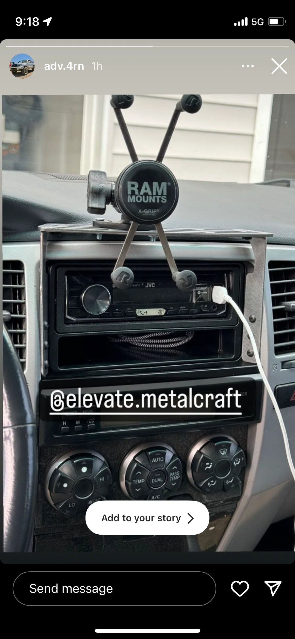 Toyota 4Runner Dash Mount — 2003–2009