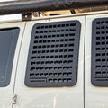 Ford E350 Passenger Side Window Molle GRIDS (Left Barn Door)