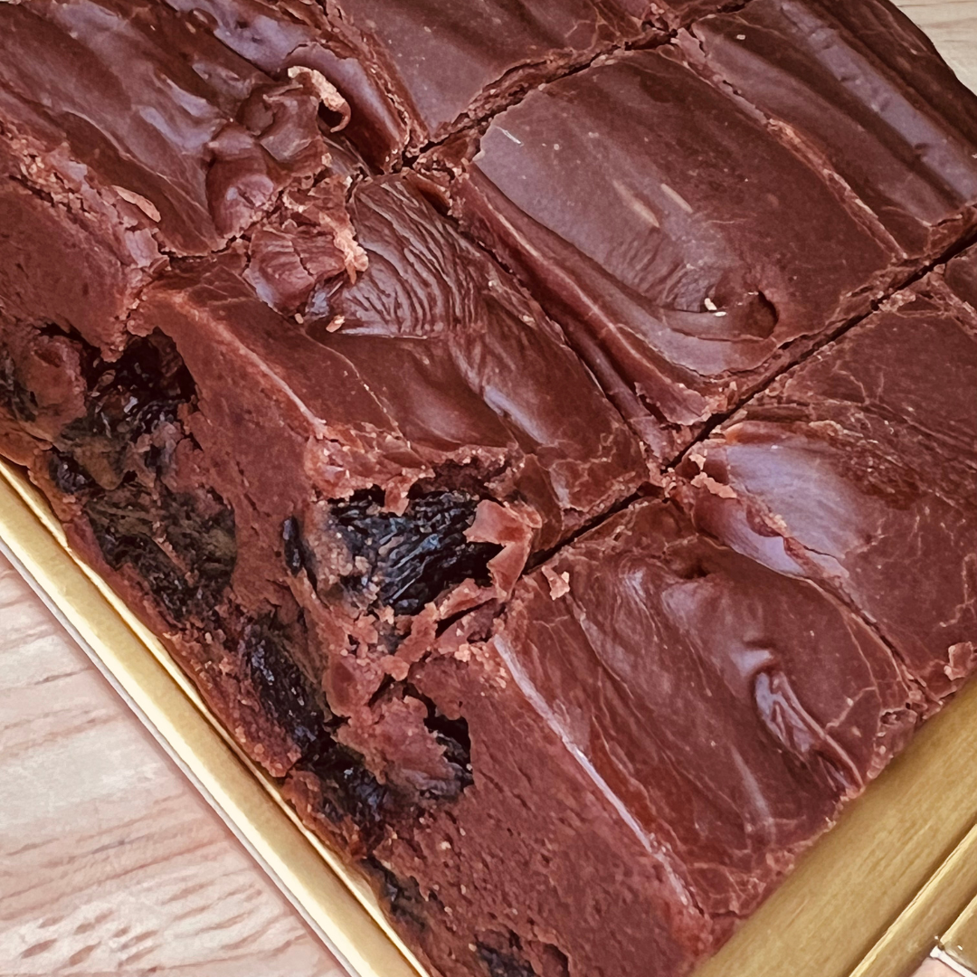 Dark Chocolate Cherry Fudge