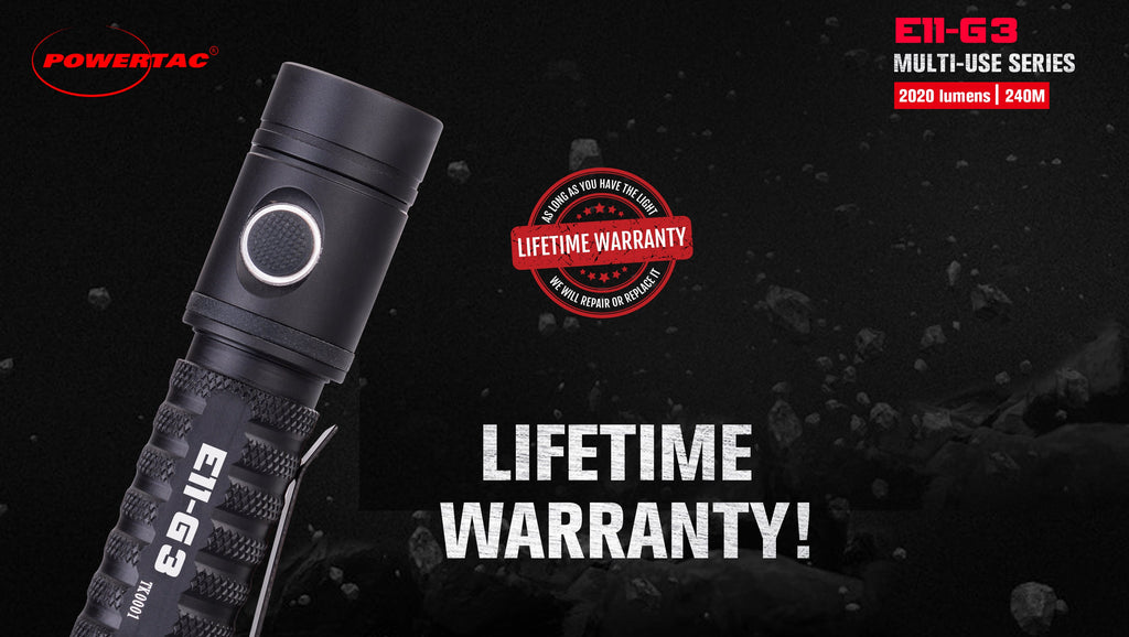 PowerTac E11 GEN3 Rechargeable EDC Flashlight — 2,020 Lumens