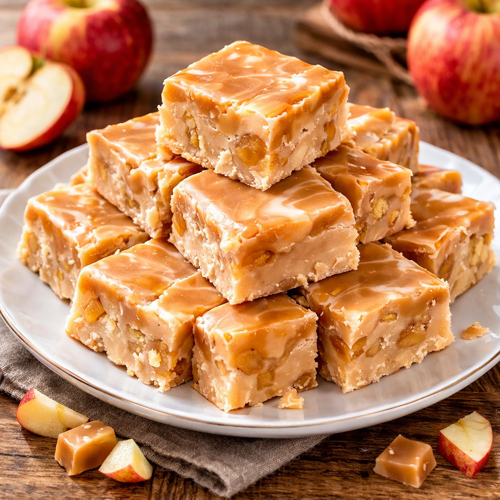 Caramel Apple Fudge with Real Apples