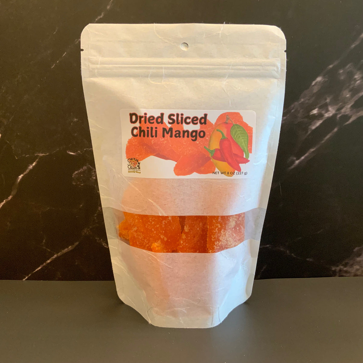 Dried Chili Mango Slices by Captain Crazy's Nuts and Fine Snacks