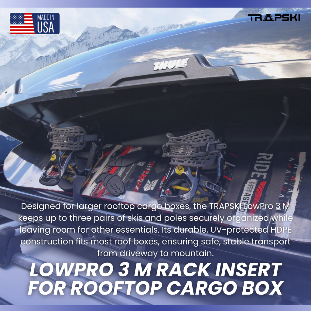 TRAPSKI LowPro 3M Ski & Snowboard Rack