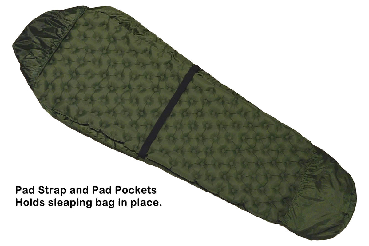 River Country Camp Sleep Set — Sleeping Bag, Pad & Pillow