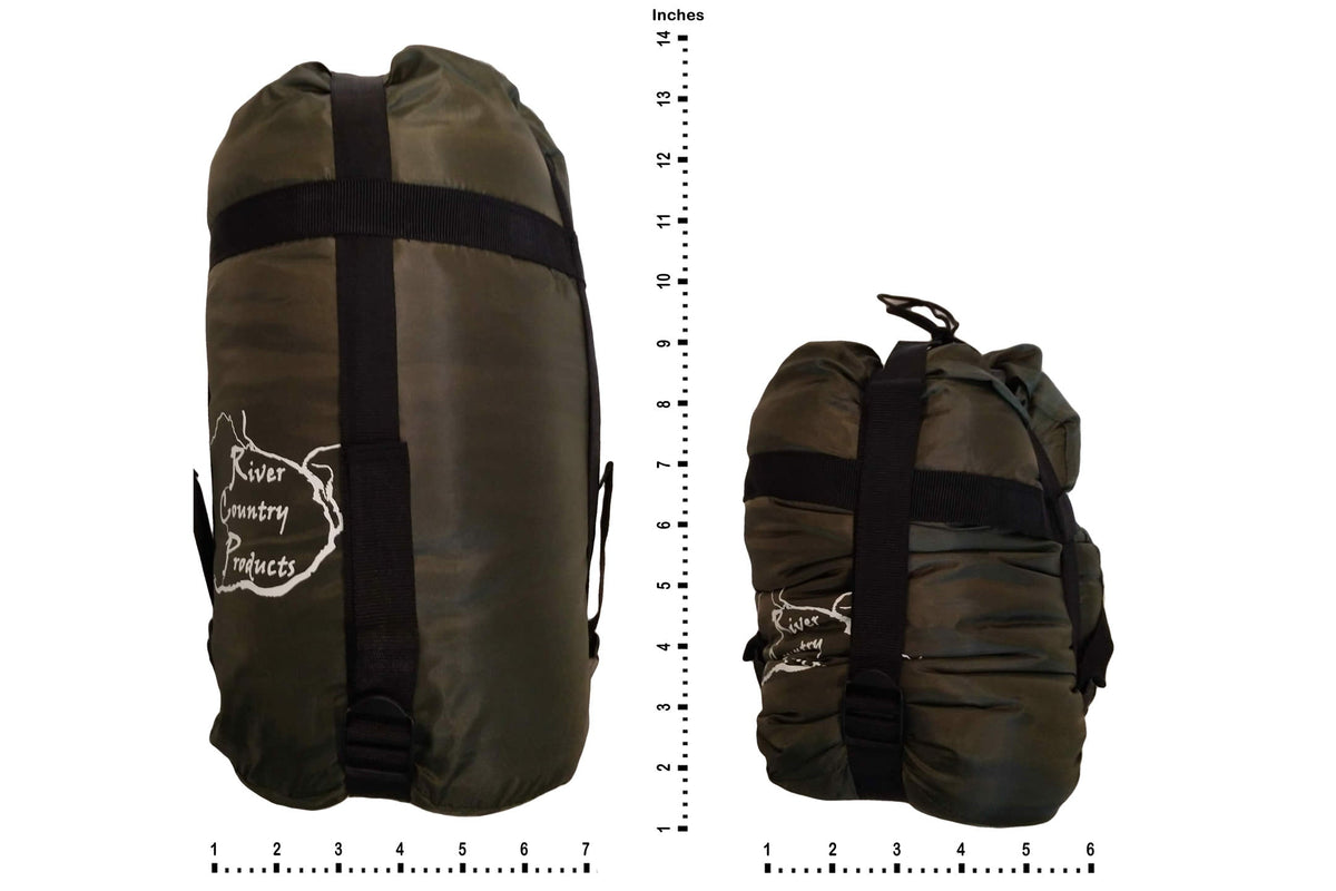 River Country Camp Sleep Set — Sleeping Bag, Pad & Pillow