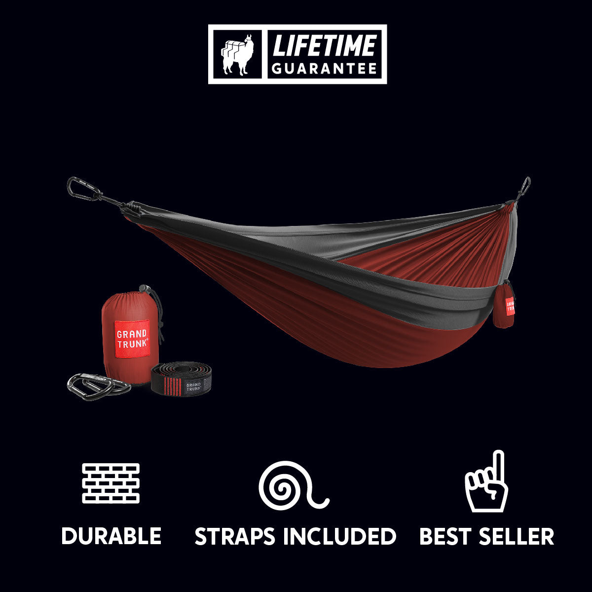 Double Deluxe Hammock w/Straps