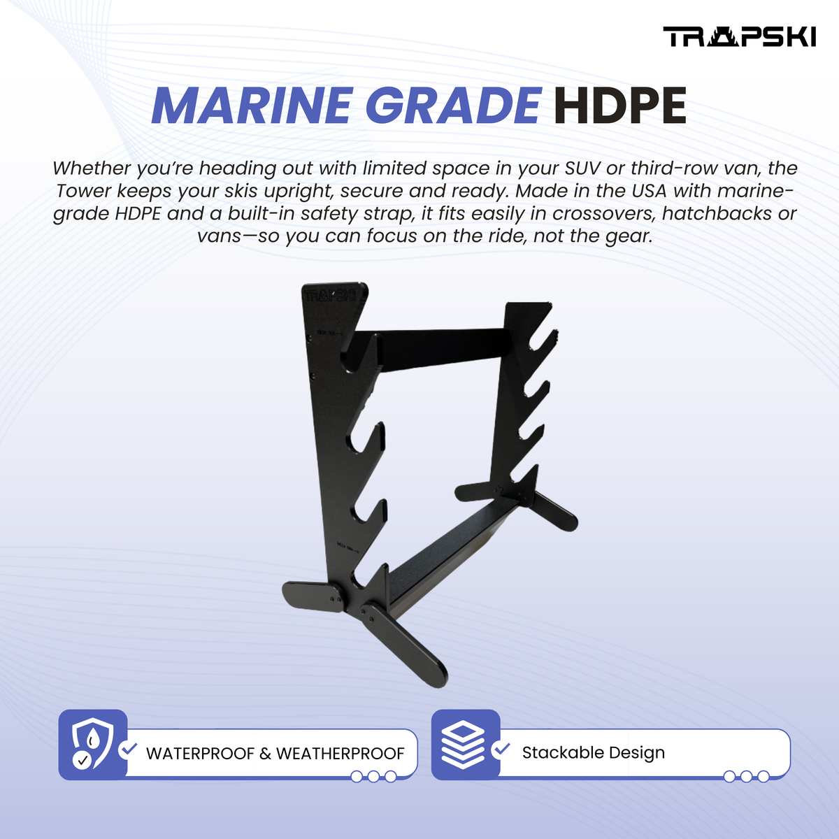 TRAPSKI Tower Interior Ski Rack