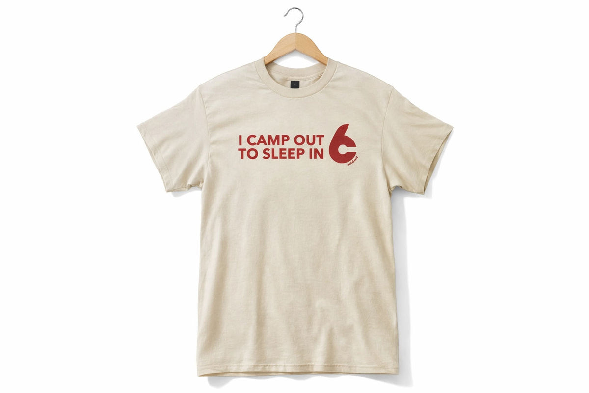 C6 Outdoor Camp Out, Sleep In Tee