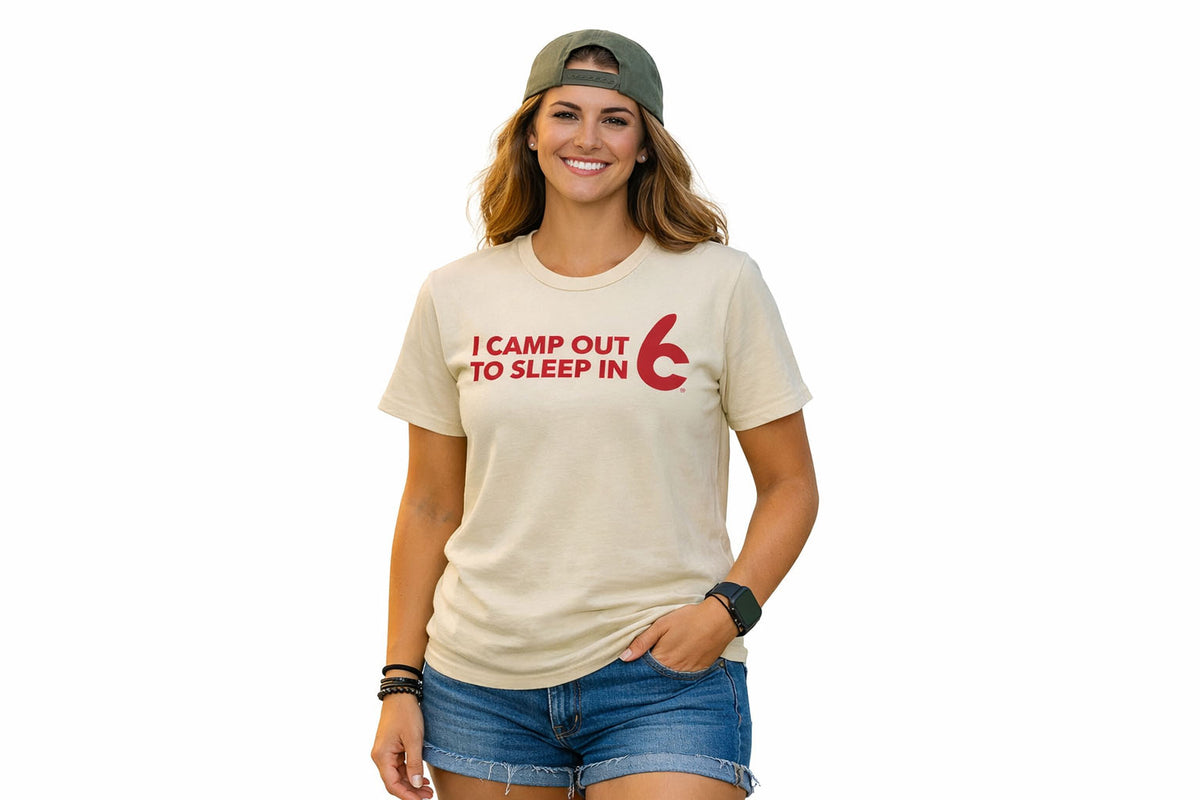 C6 Outdoor Camp Out, Sleep In Tee