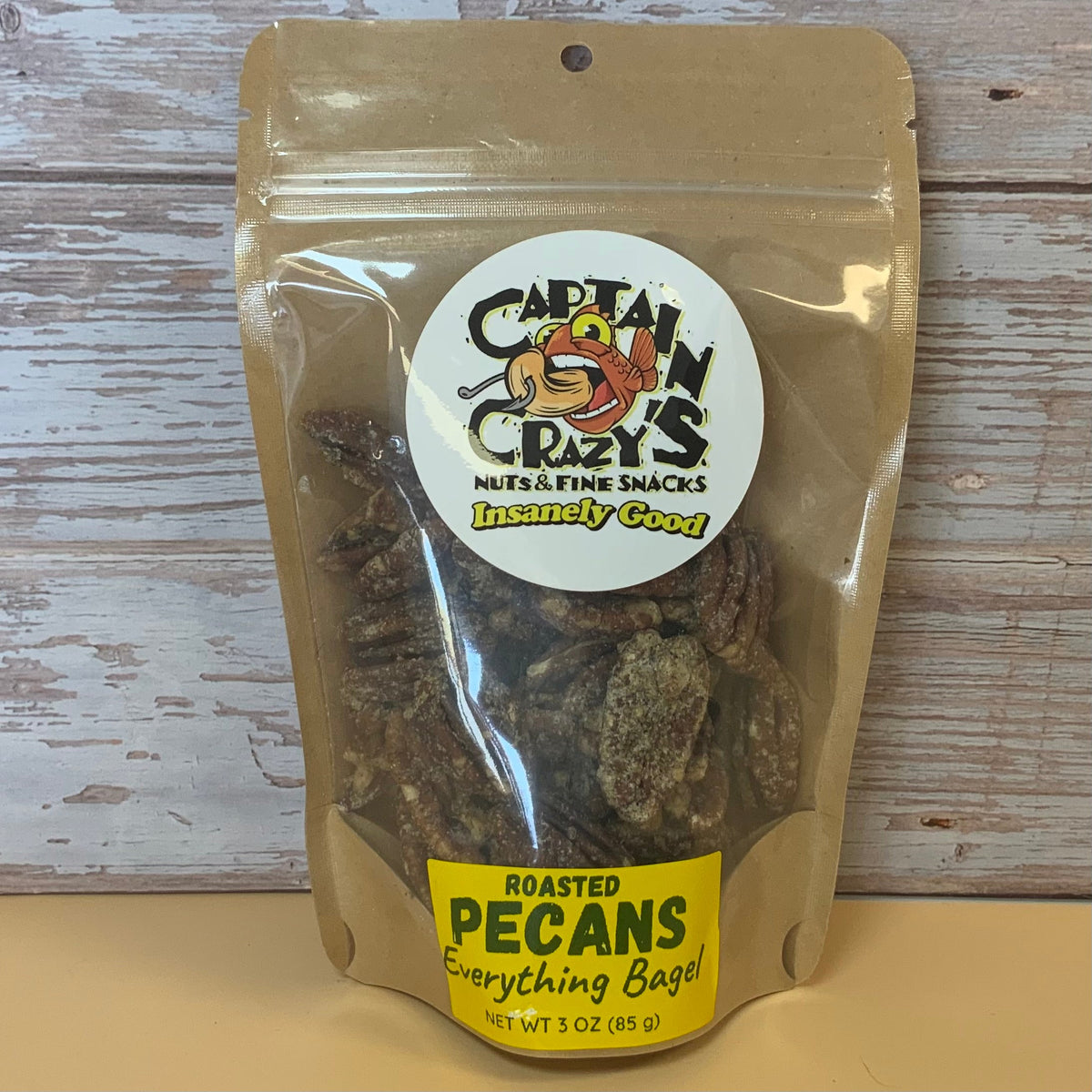 Everything Bagel Roasted Pecans package
