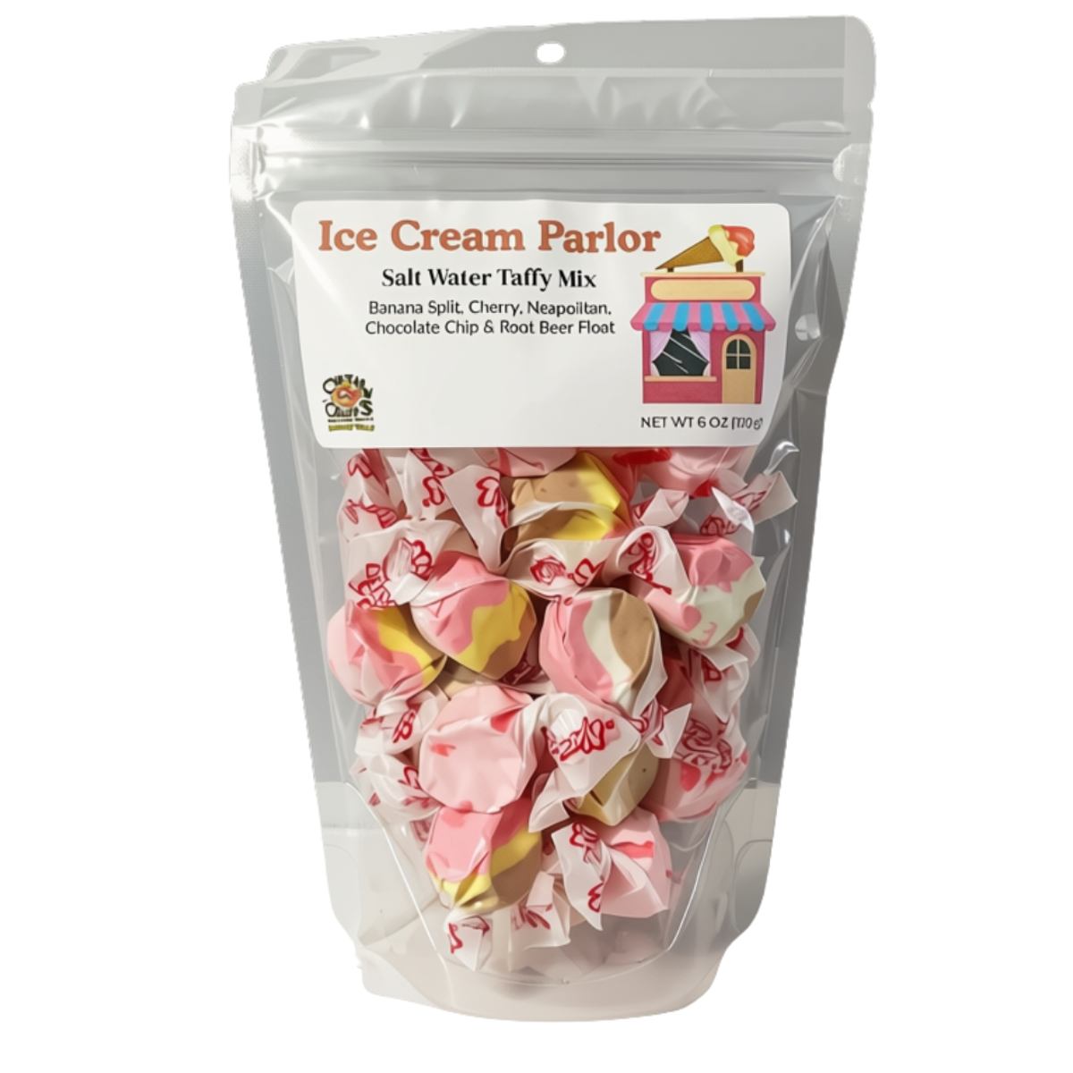 Ice Cream Parlor Salt Water Taffy Mix | Nostalgic Ice Cream Flavors package