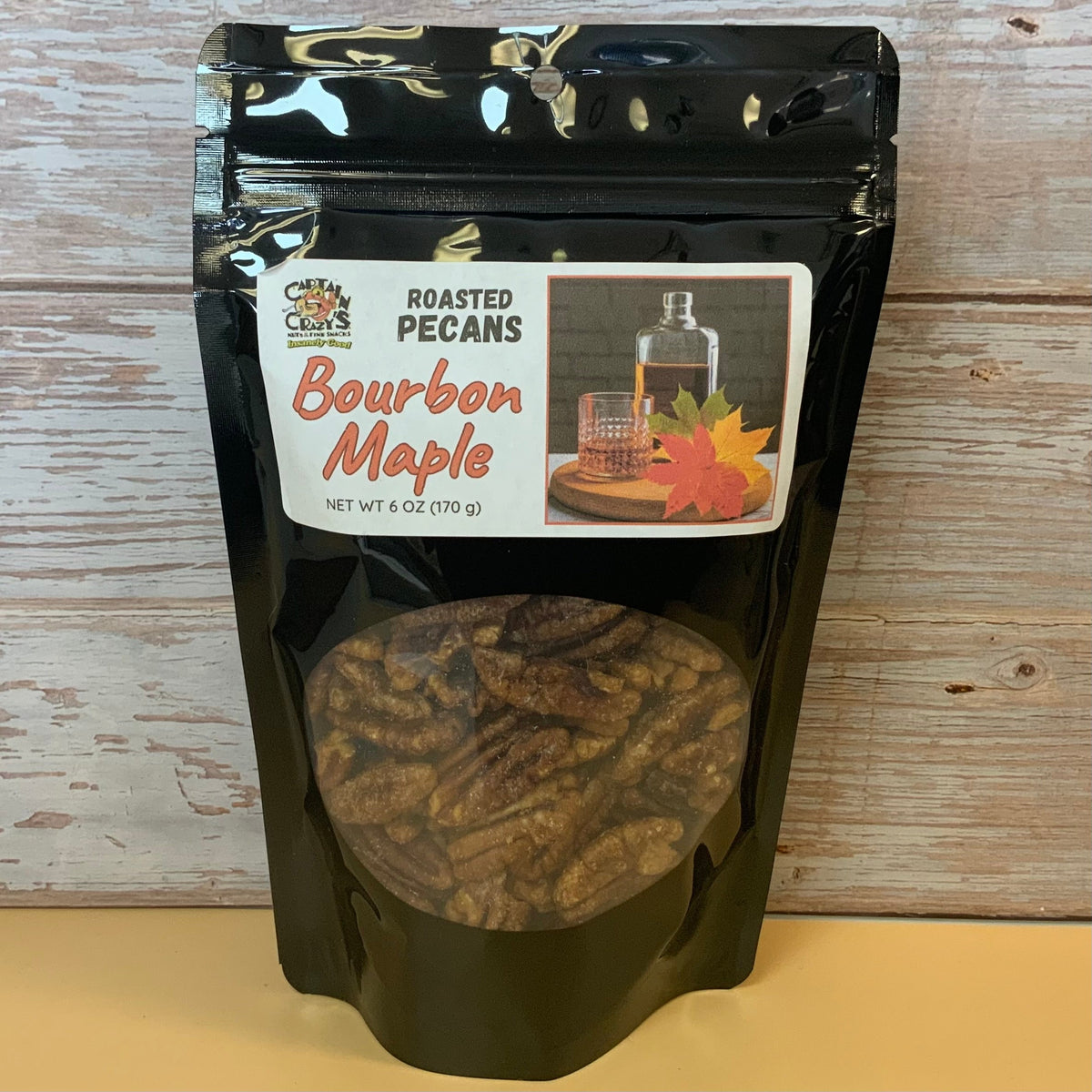 Jim Beam® Bourbon Maple Brown Sugar Roasted Pecans package