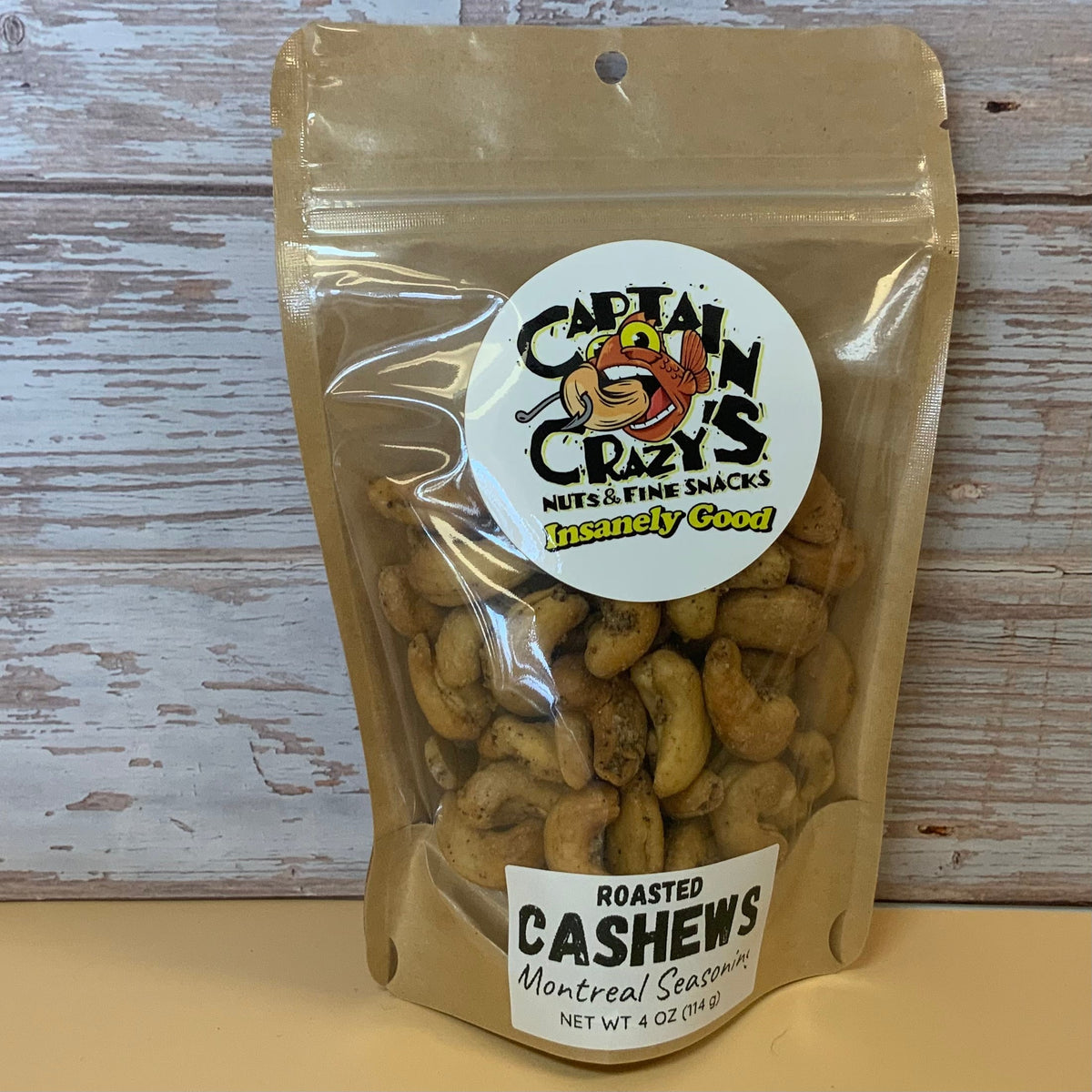Montreal Seasoning Roasted Cashews package