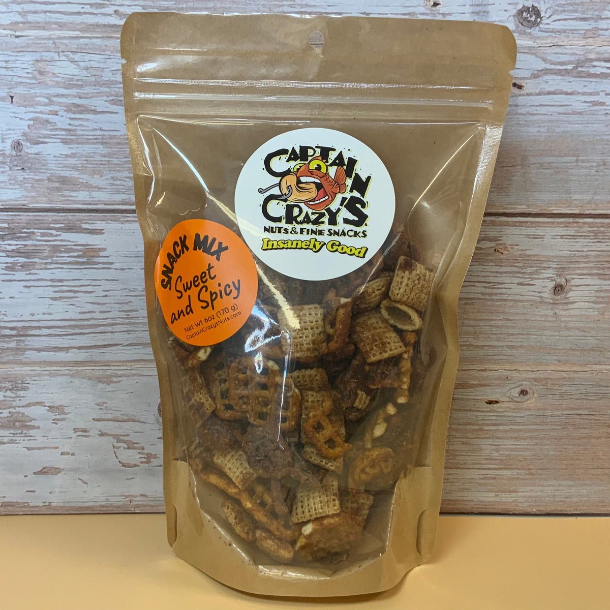 Sweet & Spicy Nutty Snack Mix package
