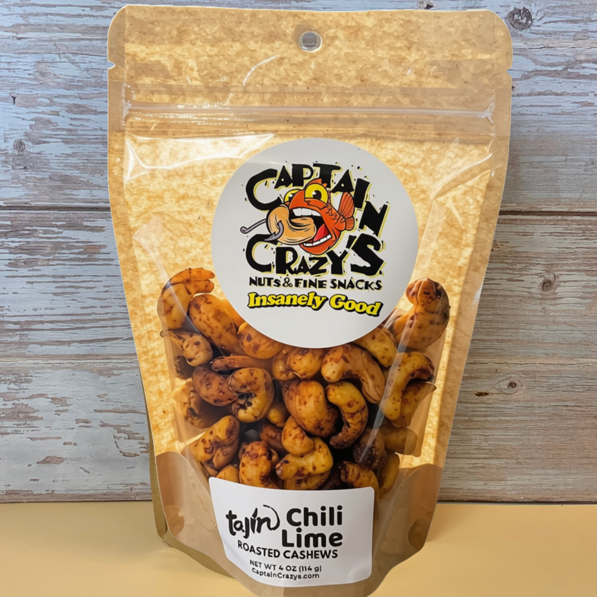 Tajín® Chili Lime Roasted Cashews package