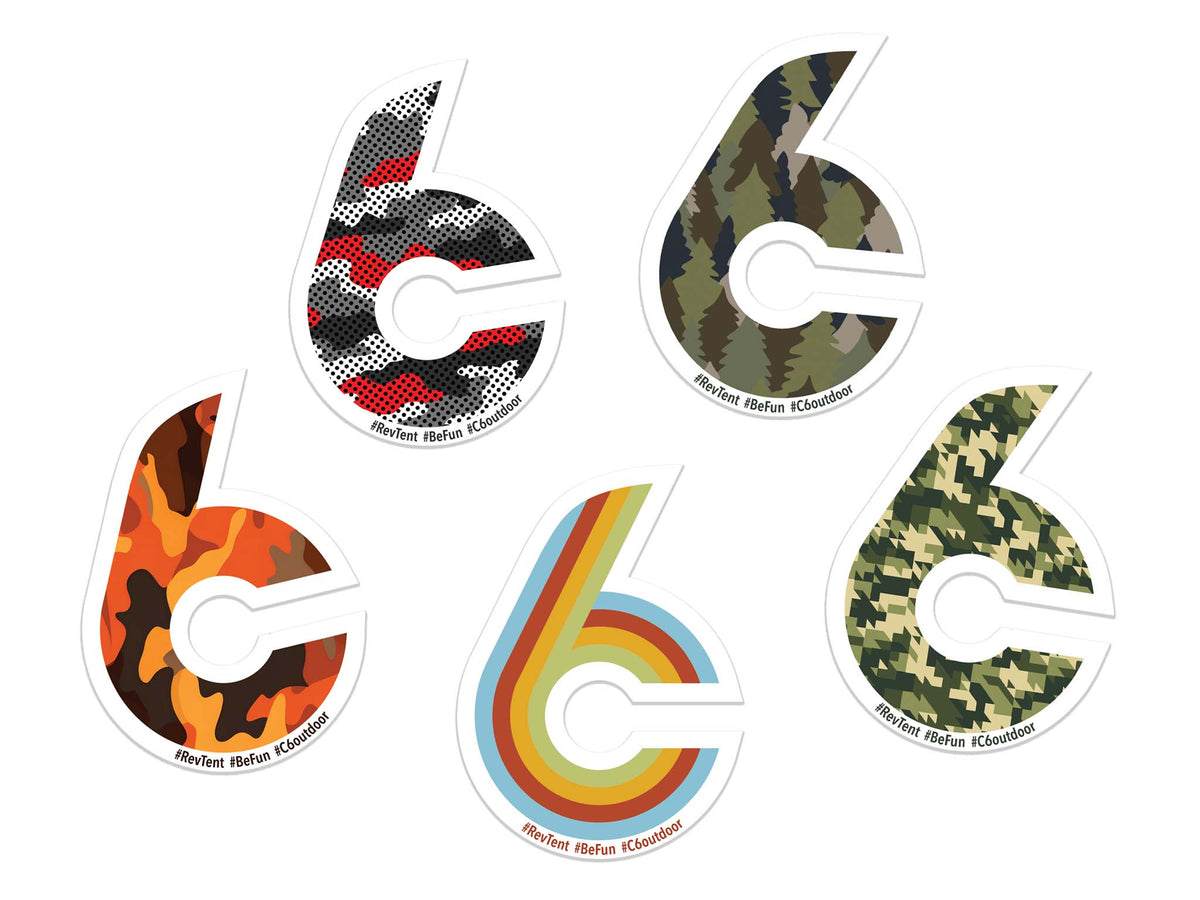 C6 Outdoor Trail Sticker Pack